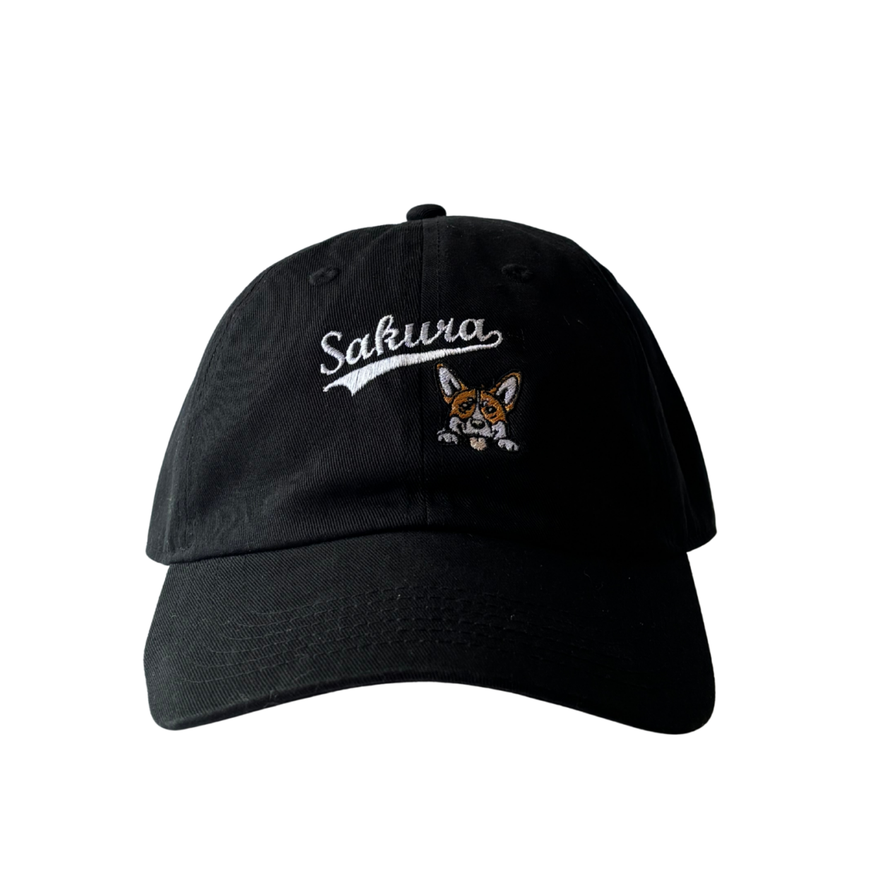 CORGI / BLACK  DAD CAP